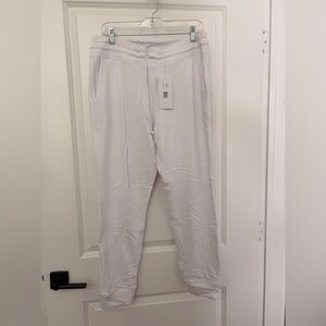 Johnny Was Calme White Jogger Pants
